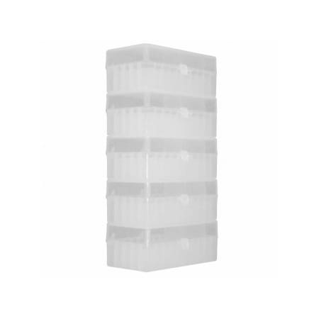 Scientific Specialties Cryogenic Storage Box, Hinged Lid, 50 Capacity, Natural, 5/PK 145633